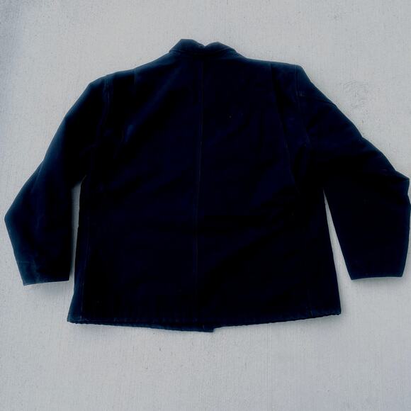 Carhartt Men's Vintage 2XL Black Blanket Lined Canvas Chore Coat Jacket - Picture 7 of 13